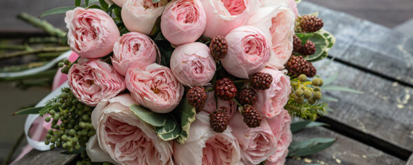 Les bouquets de pivoines